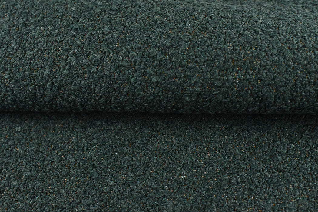 Designer Chunky and Heavy Duty Green Boucle Upholstery Fabric By The Yard For Chairs,Couch,Headboard,Bedframe-55"W/780GSM