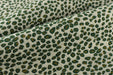 Designer Heavy Weight Leopard Jacquard Textured Upholstery Fabric in Green Yellow Cream|Cheetah Animal Geometric Woven Furniture Fabric