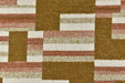 Rust/Brown Abstract Woven Geometric Boucle Upholstery Fabric By Yard For Dining Chair Reupholstery|Heavy Upholstery Fabric For Ottoman Bench