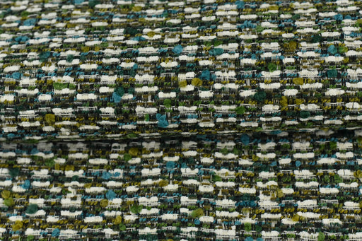 Tweed Design Boucle Upholstery Fabric With Green Blue Yellow For Furniture Design or Reupholstery|Green Spring Home Decor Fabric For Chair