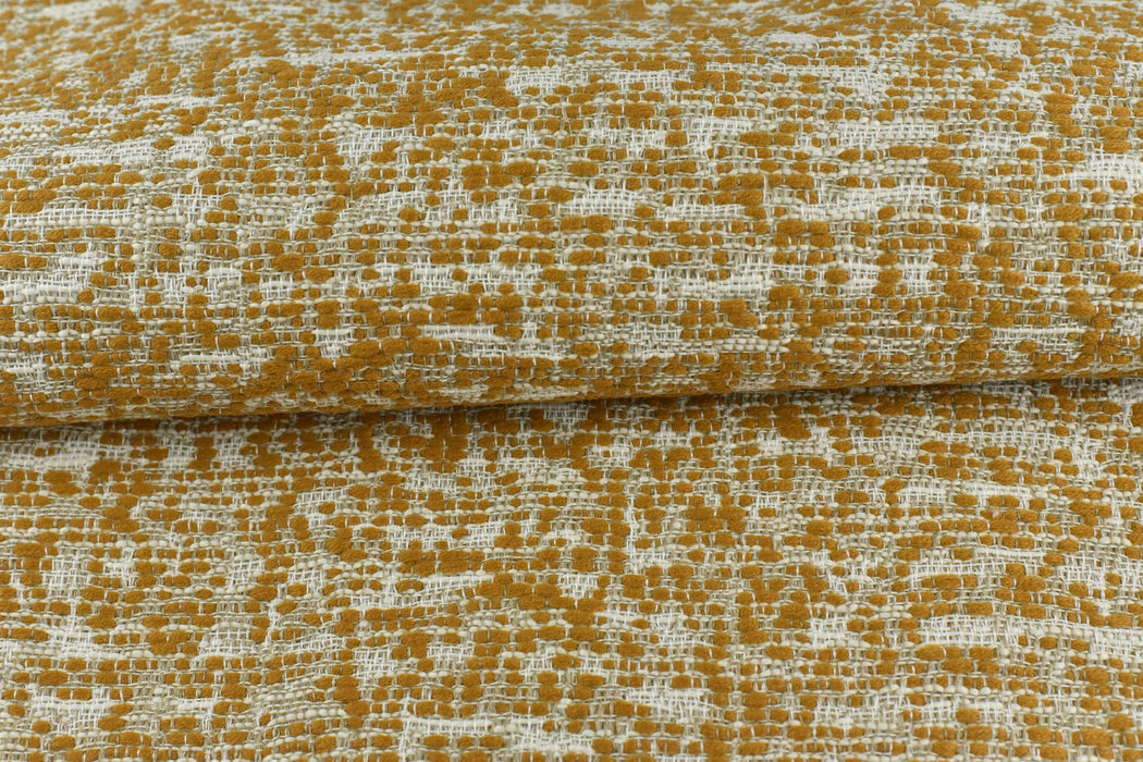 Mustard Yellow Heavy Weight Nubby Textured Boucle Upholstery Fabric For Chair|Couch Pillow Bench Furniture Fabric-57"W/880GSM