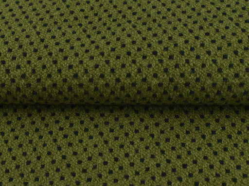 100 Pure Cotton Moss Green Dots Textured Geometric Upholstery&Drapery Curtain Fabric By The Yard|Natural Cotton Upholstery For Furniture