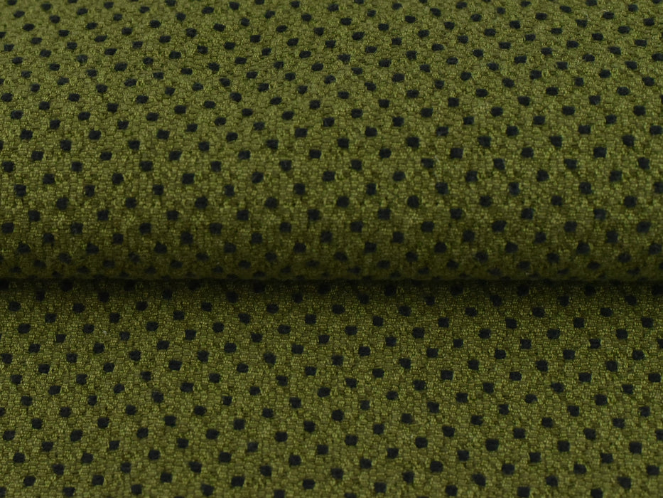 Moss Green Dots Curtain | Upholstery & Drapery Curtain |LuxurySofabric