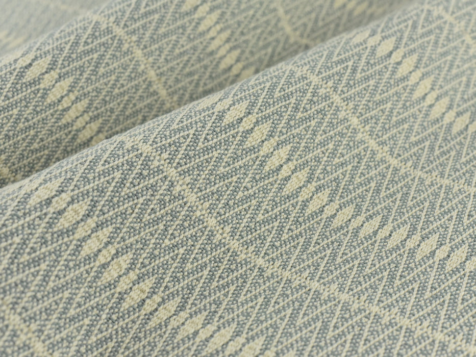 Heavy Weight Diamond Cotton Linen Only Jacquard Fabric For Chair Couch Drapery Curtain|Farmhouse Natural Breathable Fabric For Home Decor