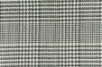 Heavy Weight Black and White Grey Linen Blend Houndstooth Plaid Upholstery Fabric For Chair Couch|Geometric Pattern Furniture Fabric-870GSM