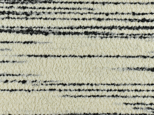 Abstract Geometric Stripe Boucle Upholstery Fabric By The Yard|Black And Cream Home Decor Fabric For Chair Headboard Couch