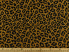 Modern Leopard Pattern Luxury Black Gold Chenille Upholstery Fabric|Exotic Animal Woven Jacquard Upholstery Fabric for Furniture and Pillows