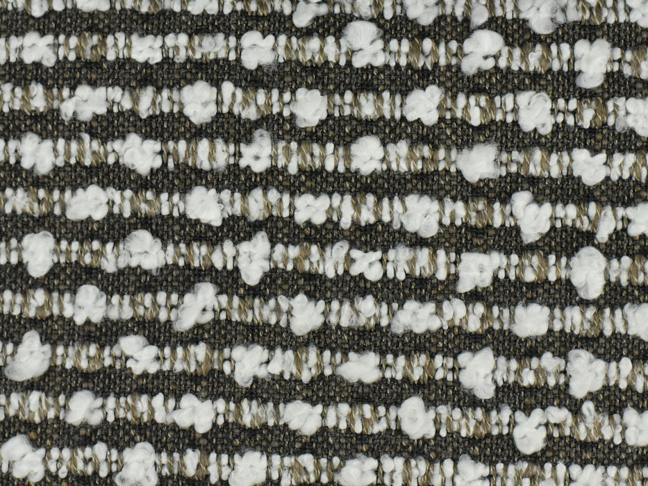 Heavy Weight Stripe Boucle Texture Upholstery Fabric by the Yard|Designer Ivory Yellow Rust Bocule Fabric For Chair Pillow Couch