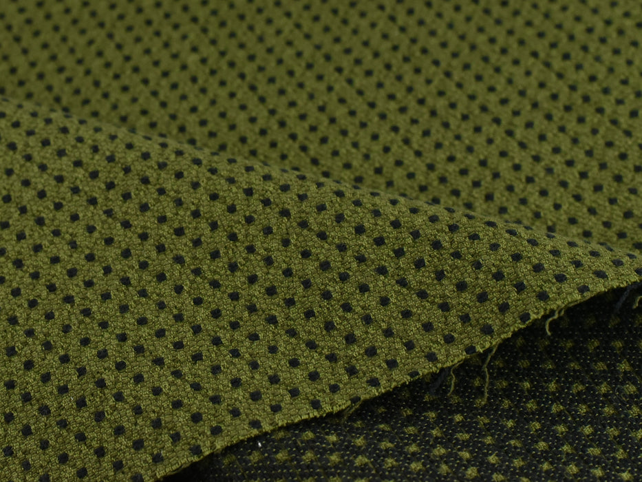 Moss Green Dots Curtain | Upholstery & Drapery Curtain |LuxurySofabric