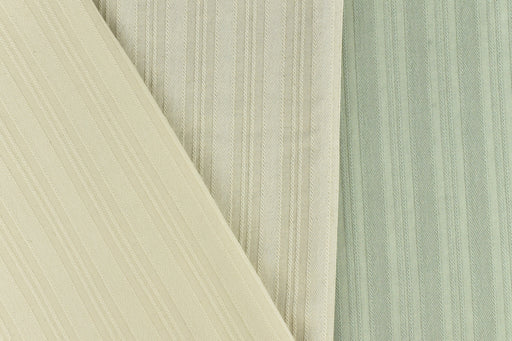 100% Pure Cotton Green Ivory Cream Stripe Geometric Upholstery Fabric by the Yard| Vintage Fabric For Drapery Curtain Table Cloth Bedspread