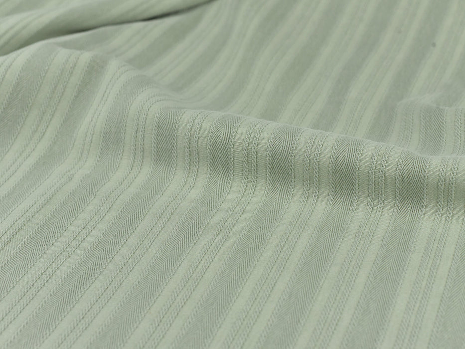 100% Pure Cotton Green Ivory Cream Stripe Geometric Upholstery Fabric by the Yard| Vintage Fabric For Drapery Curtain Table Cloth Bedspread