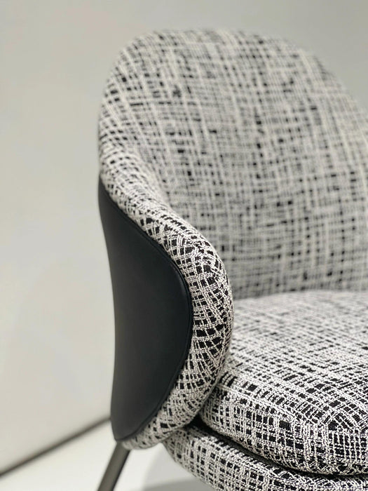 Black and White Modern Heavy Weight Abstract Geometric Woven Upholstery Fabric|Quality Furniture Fabric By The Yard For Sofa Couch Chair