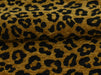 Modern Leopard Pattern Luxury Black Gold Chenille Upholstery Fabric|Exotic Animal Woven Jacquard Upholstery Fabric for Furniture and Pillows