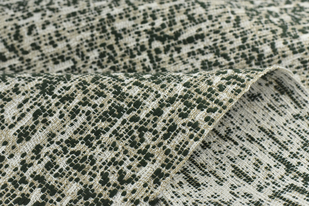 Heavy Weight Nubby Textured Abstract Green Boucle Upholstery Fabric For Chair|Fabric For Couch Pillow Bench Furniture-57"W/880GSM