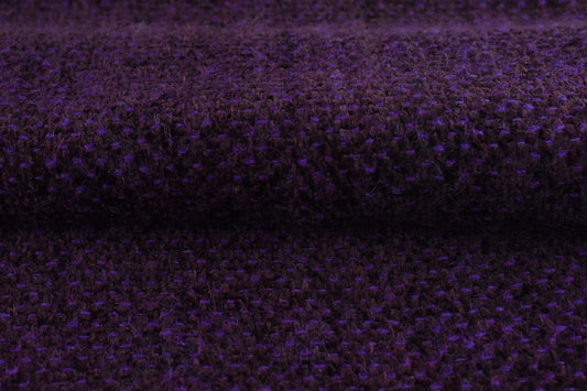 Luxury Purple Wool Feel Plushed Chenille Upholstery Fabric For Curtain|Light Duty Soft Home Decor Fabric For Drapery Pillow,Throws,Blanket