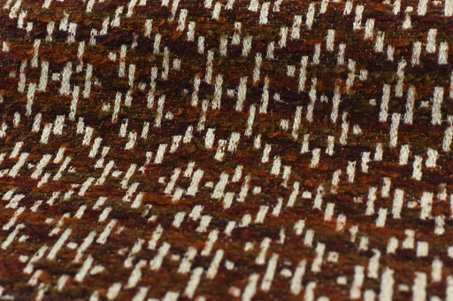 Geometric Wool Blend Textured Boucle Upholstery Fabric|Rust Cream Couch Fabric Fabric Backdrop Drapery Fabric By The Yard-110"(280CM) Width