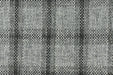 Heavy Weight Wool Cotton Blend Check Upholstery in Black and Gray|Plaid Woven Geometric Pattern Upholstery Fabric by the Yard-57"W/760GSM