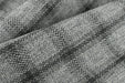 Heavy Weight Wool Cotton Blend Check Upholstery in Black and Gray|Plaid Woven Geometric Pattern Upholstery Fabric by the Yard-57"W/760GSM