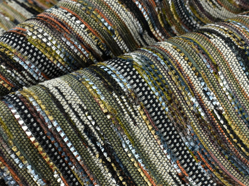 Multi-Colored Modern Wool Blend Tweed Design Abstract Stripes Upholsetry Fabric|Olive Chartreuse Woven Furniture Fabric For Couch Chair