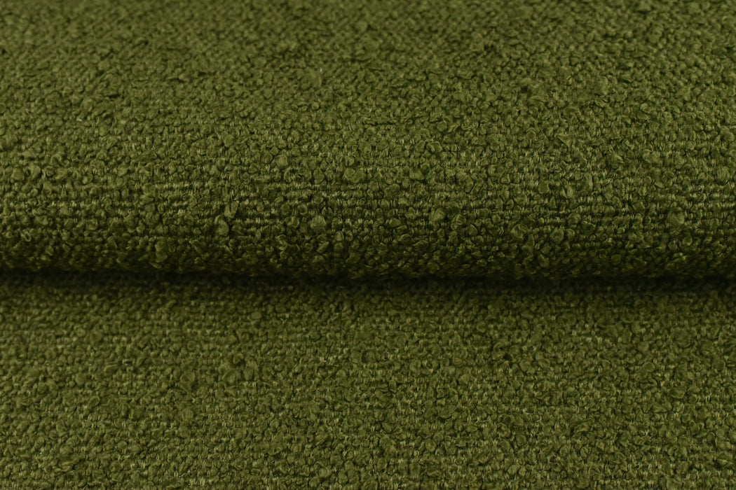 Heavy Weight Moss Green/Olive Green Boucle Upholstery Fabric|Textured Boucle Fabric By The Yard For Chair Sofa Headboard Ottoman Furniture