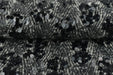 Heavy Weight Wool Upholstery Fabric Embroidered With Black Squin|Abstract Shining Pattern Upholstery Fabric For Pillow Drapery