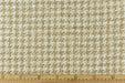 Heavy Weight Tan and White Houndstooth Plaid Upholstery Fabric For Chair Couch|Vintage Geometric Check Furniture Fabric-740GSM