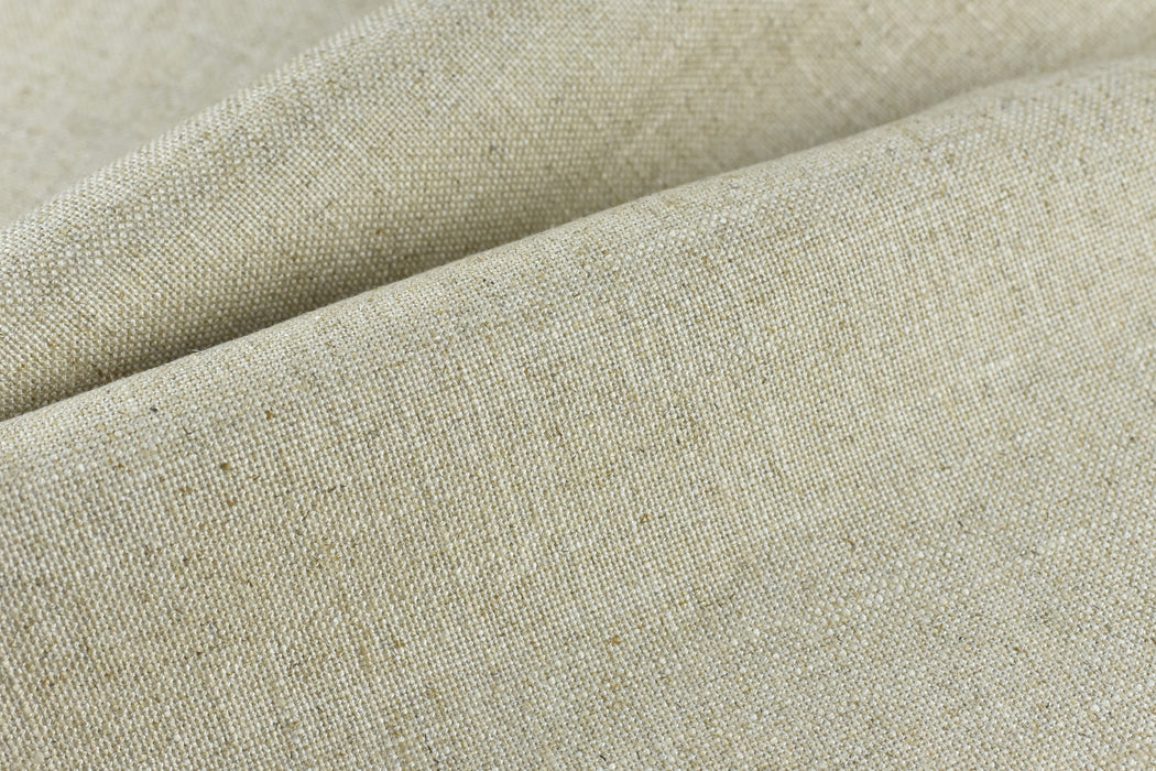 Natural Cotton Linen Blend Upholstery Fabric|Vintage Heavy Cream Linen Fabric By The Yard For Chair Cushion Sofa Drapery|55"W/525GSM