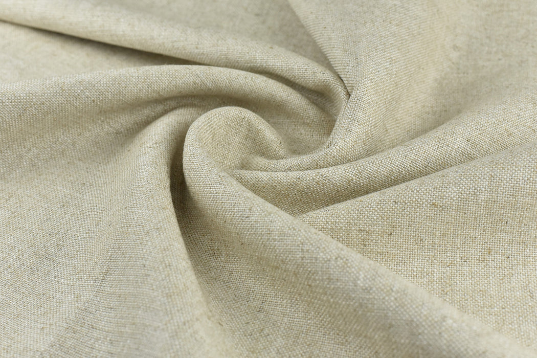 Natural Cotton Linen Blend Upholstery Fabric|Vintage Heavy Cream Linen Fabric By The Yard For Chair Cushion Sofa Drapery|55"W/525GSM