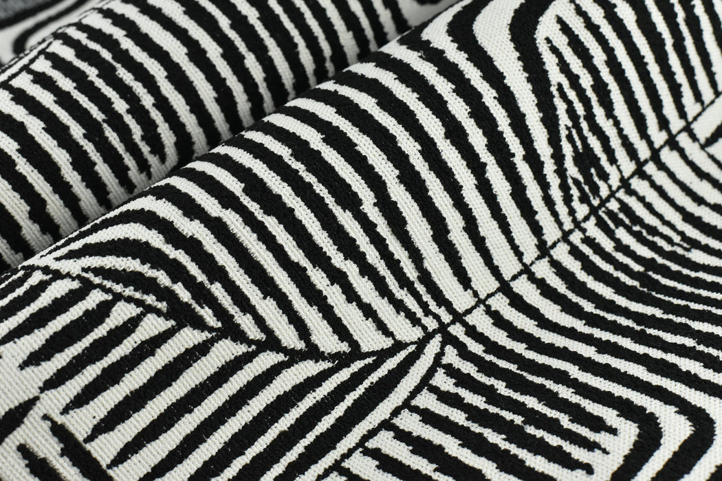 Heavy Weight Black and White Abstract Geometric Upholstery Fabric For Chair Ottoman|Burnt Orange Stripe Jacquard Fabric For Furniture