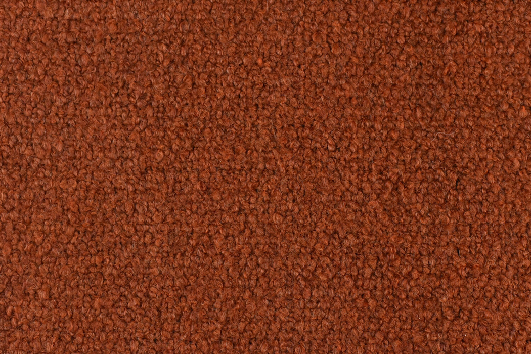 Heavy Duty Nubby Textured Rust Brown Boucle Upholstery Fabric For Couch|Designer Thick Furniture Fabric|Fabric For Pillow Seat Cushion Bench