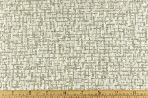 Wool Linen Blend Abstract Geometric Cream Grey Luxury Textured Upholstery Fabric|Modern Heavy Weight Fabric For Dining Chairs,Sofa,Cushion