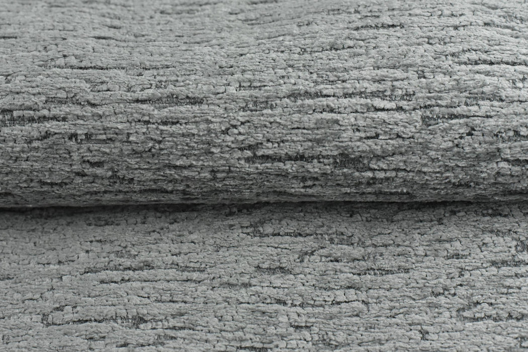 Modern Abstract Woven Raised Iron Gray Chenille Texture Upholstery Fabric For Chair|Heavy Soft Chunky Chenille Home Decor Fabric For Couch