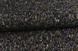 High End Designer Heavy Duty Linen Blend Multi-Colored Boucle Upholstery Fabric For Chair in Navy Brown|MCM Chunky Couch Fabric 57"W/850GSM