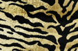 Luxury Black Gold Zebra Skin Cut Velvet Upholstery Fabric|Vintage Wild Animal Abstract Stripe Furniture Upholstery Fabric For Ottoman Chair