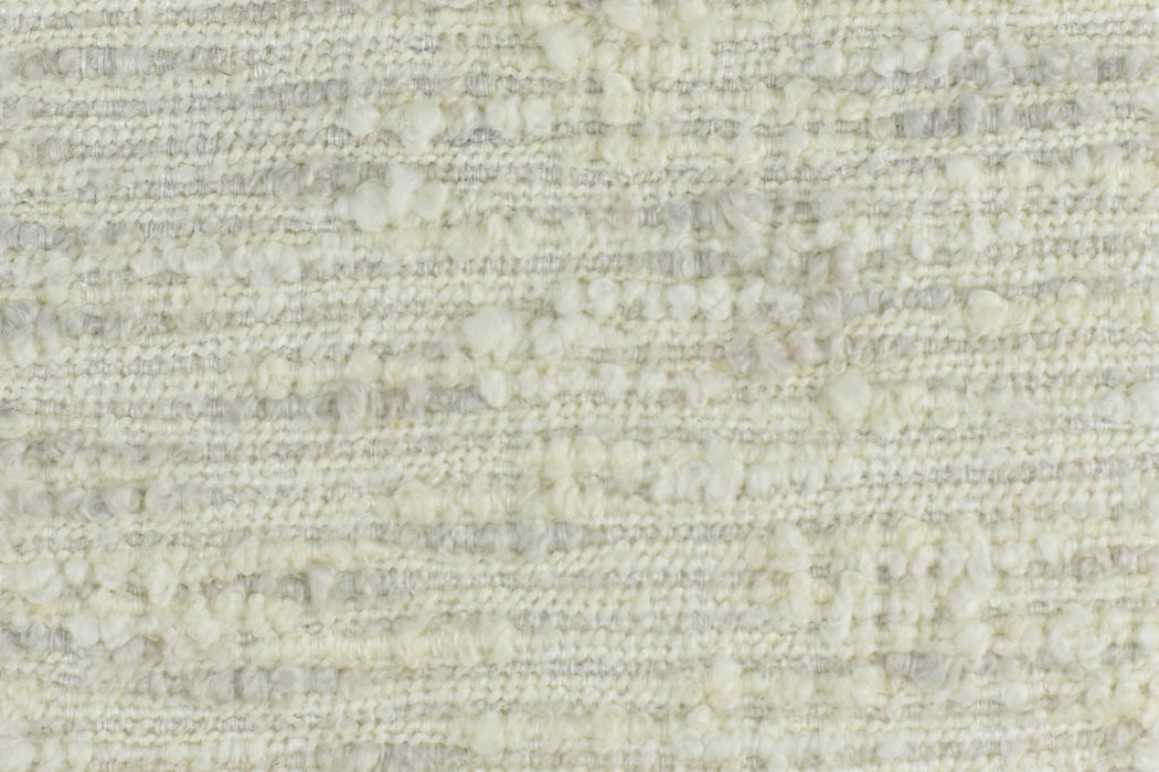 Heavy Weight Wool Blend Ivory Brown Boucle Texture Upholstery Fabric For Chair Couch|White Rust Wooly Boucle Fabric For Furniture Cushion