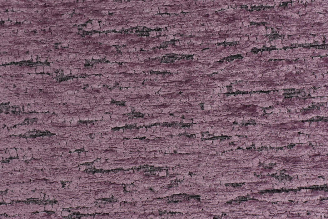 Designer Abstract Woven Raised Purple Chenille Texture Upholstery Fabric For Chair|Heavy Soft Chunky Chenille Fabric For Couch Pillow