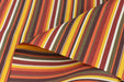 Red Orange Brown White Garden Patio Striped Outdoor Upholstery Fabric For Chair Sofa Pillow|Solution Dyed Polyester Outdoor Furniture Fabric