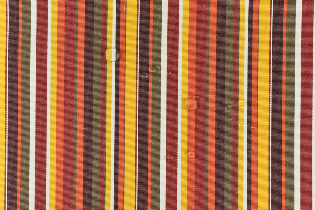 Red Orange Brown White Garden Patio Striped Outdoor Upholstery Fabric For Chair Sofa Pillow|Solution Dyed Polyester Outdoor Furniture Fabric