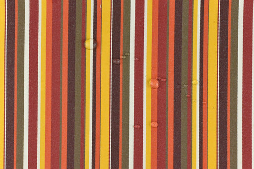 Red Orange Brown White Garden Patio Striped Outdoor Upholstery Fabric For Chair Sofa Pillow|Solution Dyed Polyester Outdoor Furniture Fabric