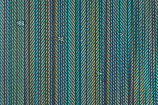 Blue and Green Striped Woven Outdoor Upholstery Fabric For Chair|Pet Friendly Stain Resistant Geometric Fabric For Cushion Pillow