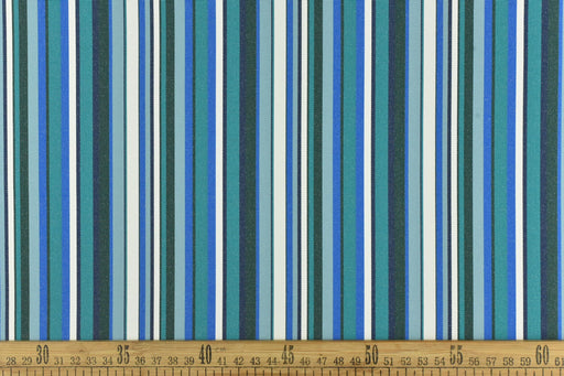 Blue and Green Garden Patio Striped Outdoor Upholstery Fabric For Chair Sofa Pillow|Solution Dyed Polyester Outdoor Furniture Fabric