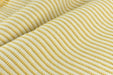 Vintage Yellow and White Stripe Geometric Cotton Blend Upholstery Fabric For Furniture|Heavy Farmhouse Decor Fabric For Chair Cushion Couch