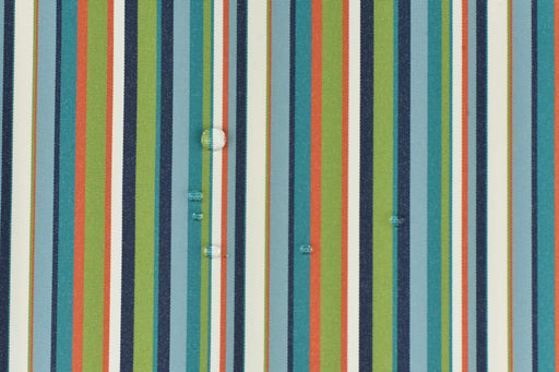 Blue Green Orange Garden Patio Striped Outdoor Upholstery Fabric For Chair Sofa Pillow|Solution Dyed Polyester Outdoor Furniture Fabric