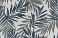 Navy Grey Tropical Leaf Waterproof Outdoor Upholstery Fabric For Chair|Solution Dyed Acrylic Polyester Garden Patio Indoor Outdoor Fabric