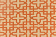 Vintage Geometric Solution Dyed Outdoor Upholstery Fabric For Chair in Orange|Water Repellent Stain Resistant Outdoor Patio Furniture Fabric