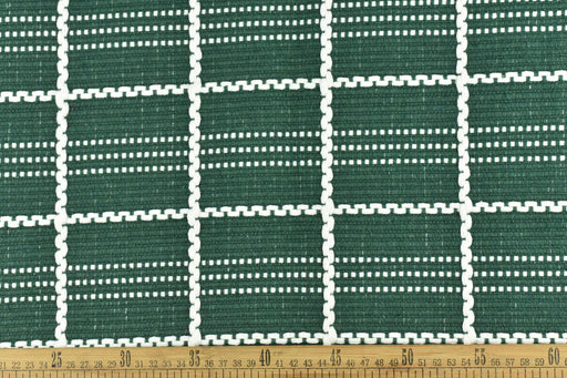 Extra Heavy Weight Christmas Green Chunky Plaid Geometric Woven Upholstery Fabric For Chair|Fabric For Christmas Decor|Fabric For Couch