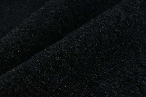 Designer High End Heavyweight Black Chenille With Sliver Textured Upholstery Fabric For Couch Chair|Luxury Modern Sparkle Fabric For Sofa