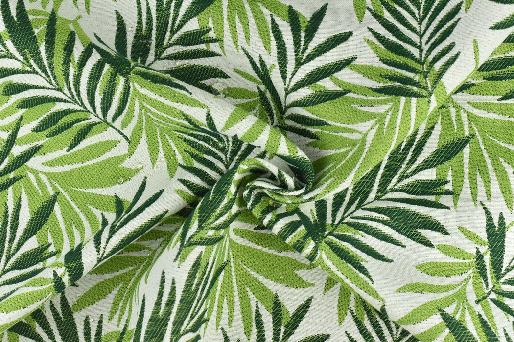 Green Tropical Leaf Water Resistant Outdoor Upholstery Fabric For Chair|Solution Dyed Acrylic Polyester Garden Patio Indoor Outdoor Fabric