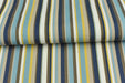 Water Resistant Garden Patio Striped Outdoor Upholstery Fabric For Chair in Navy Blue Olive Yellow|Water Stain Resistant Furniture Fabric