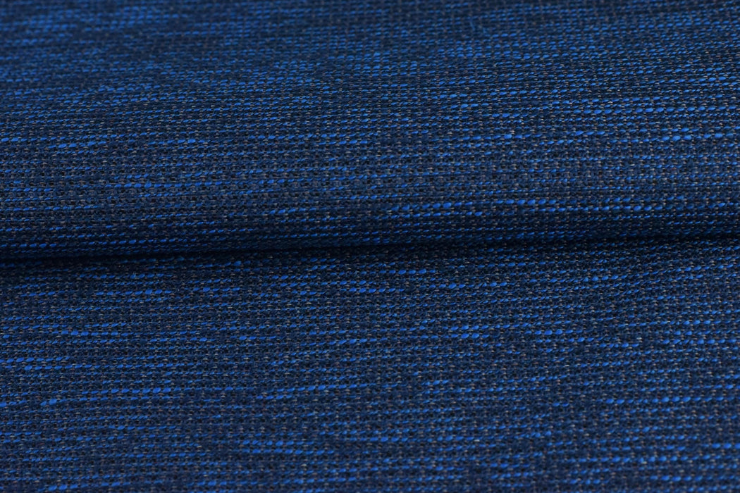 Navy Blue Plain Woven Indoor Outdoor Upholstery Fabric For Chair Sofa|Pet Friendly Stain Resistant Fade Resistant Fabric For Cushion Pillow